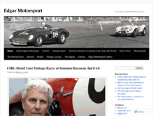 Tablet Screenshot of edgarmotorsport.com
